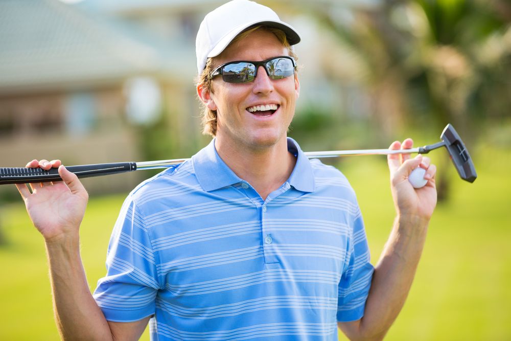 athletic man holding ball